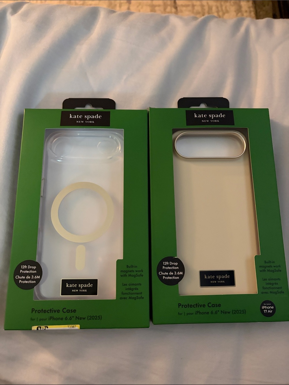kate spade Cream & Clear iPhone Protective Case Duo